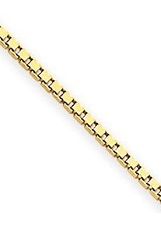 beautiful little yellow gold 1mm box chain childrens bracelet